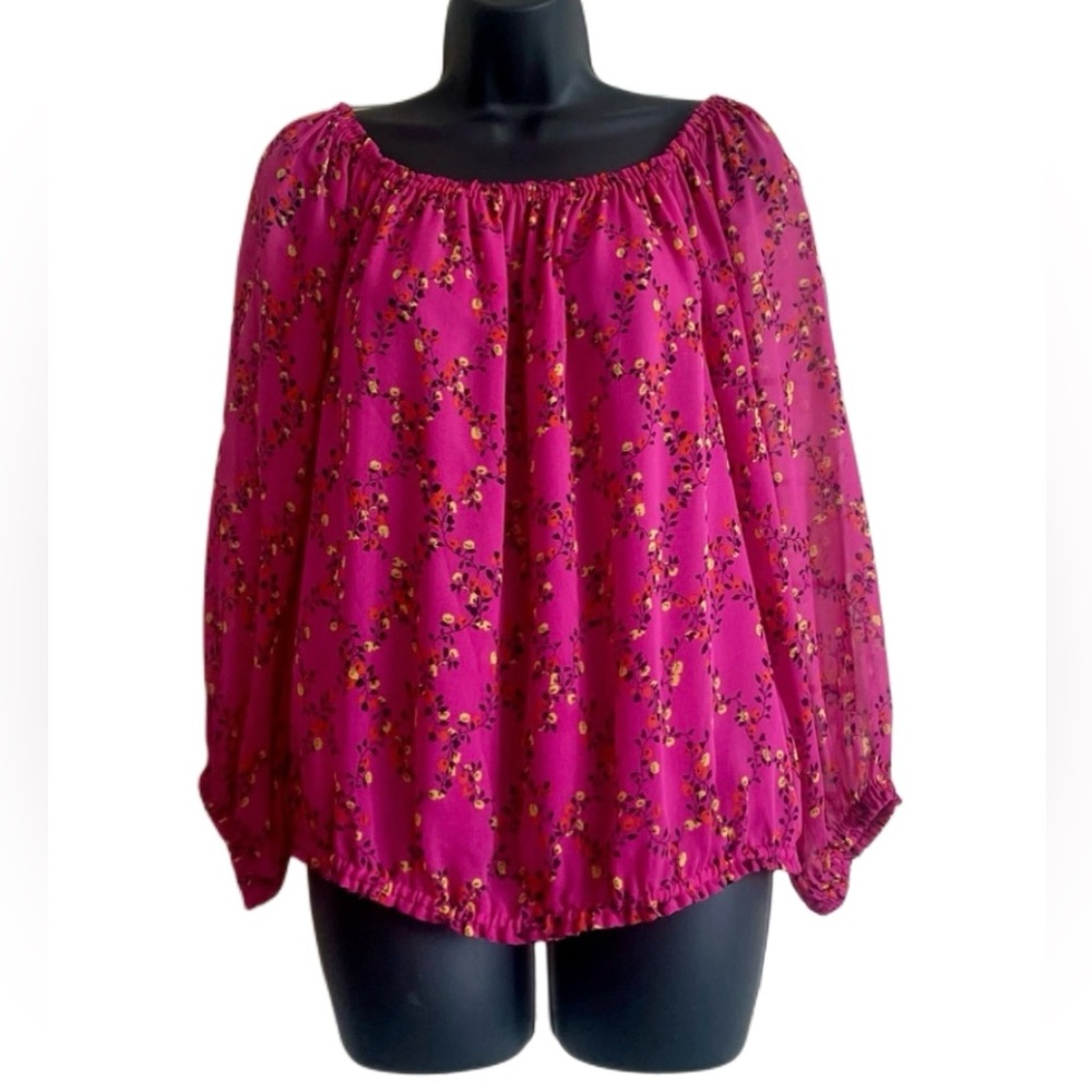 Diane Von Furstenberg  Silk Floral Print Kamber Blouse